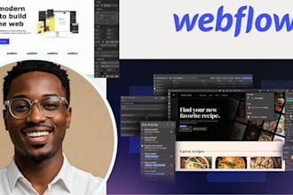 design redesign figma to webflow website, template webflow website