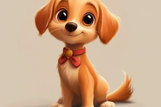 draw a portrait in semi realism disney cartoon style