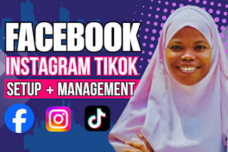 fix facebook page, instagram, tiktok shop management, fb ads campaign manager