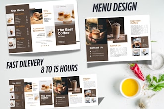 design an editable restaurant menu, food menu, and digital menu