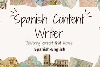 write and translate your content in spanish and english