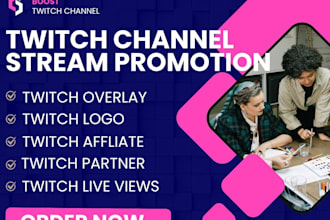 organically promote and attract the live viewers to your twitch channel,twitch