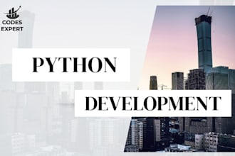 create python scripts, automation tools, web scraping bots, and django