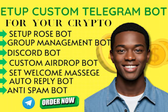 set up a custom telegram bot for your crypto project or community