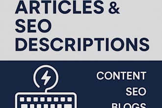 write ai generated SEO articles, bios or product descriptions