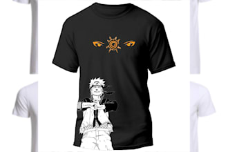 do modern and trendy tshirt designs for print or merch