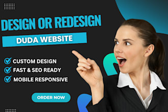 design a responsive and modern duda website