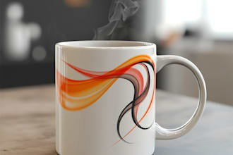 create custom coffee mug, wine glass, water bottle design