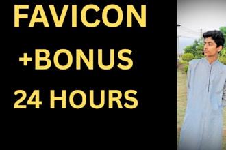 design modern favicon in 24hours with bonus