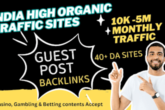 publish guest posts on high traffic, high da indian sites