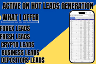 deliver good quality forex leads, crypto leads, targeted forex crypto leads