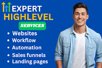 setup ghl crm, automations, landing pages, and workflows