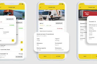 develop truck listing app, truck transportation app, logistics app, lorries app