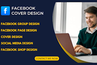 be your high quality facebook group cover, design expert