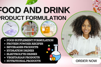 develop food products, nutritional supplement, energy drink products, beverages