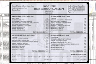 design urgent replica diploma transcript, college, high school, ged transcript