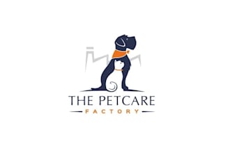 design aesthetics logo for the pet care factory