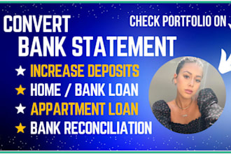 reconcile bank statement PDF to editable format, CSV, google sheets