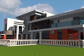 create a modern house design with minimalist concept