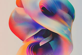 create abstract illustration for your business