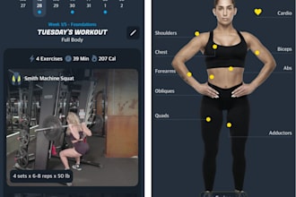 develop super fitness app exercise app goals app body building app gym app