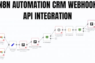 n8n automation webhook fix api integration setup youtube airtable stripe n8n crm