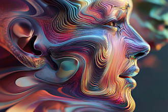 turn memories or colors into abstract digital art wallpapers
