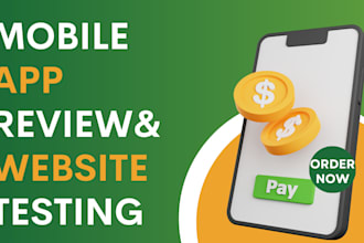 qa review and test ios app, website review, and android app user experience