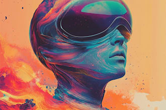 draw cubism, surrealism and abstract styles for album