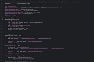 develop rpa automation scripts in python and robot framework