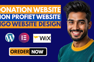 design  a stunning non profit, charity, ngo donation website figma ui ux