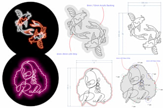 make custom neon sign designs with acrylic
