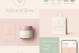craft a premium brand identity with logo, colors and style guide