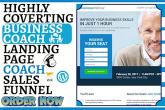 design coaching website life coaching landing page counseling consulting website