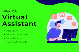 be administrative tasks creative virtual assistant scheduling posts data entry