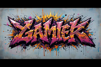 draw custom logo graffiti or doodle art for your business