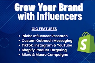 help scale your shopify brand with influencer outreach