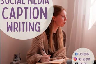write engaging, tone matching captions for your media posts