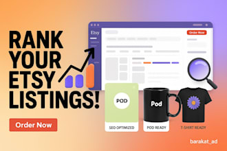 optimize etsy listings for digital products with pod and SEO setup