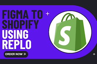 design convert figma to shopify using replo landing page one product store