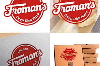 design a modern logo for your bakery, pizza shop, or restaurant