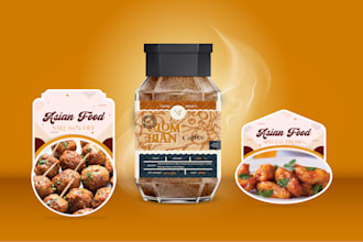 design food product packaging and label design