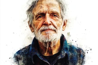draw your photos into colorful portraits with watercolors