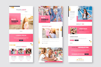 design email newsletter  template mailchimp klaviyo