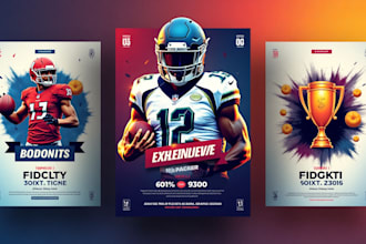 design flyers and sports graphics that captivate and inspire