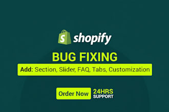 do shopify bug fixing expert fix errors bugs store issues