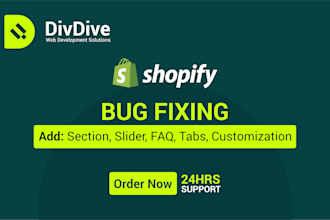 do shopify faq, tabs, slider, and review setup specialist