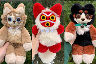 design custom handmade animal plushies toy, handcraft plush stuff plushies toy