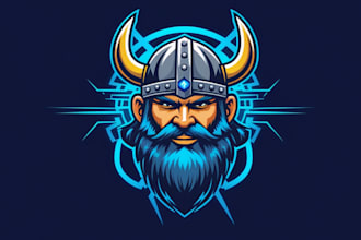 create outstanding viking logo with express delivery