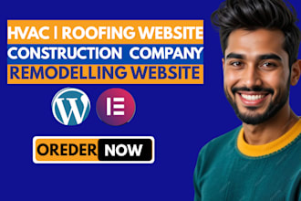 design contractor, construction, roofing, hvac, remodeling, plumbing webssite
